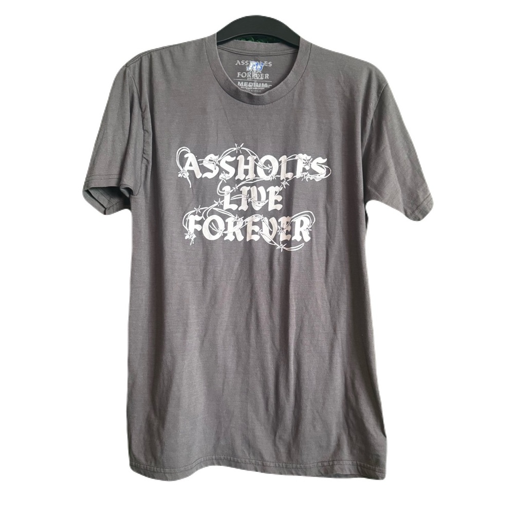 Assholes Live Forever Men's Medium Dark Grey T-shirt